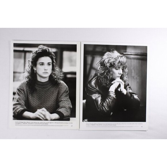 1991 Mortal Thoughts Movie press kit + 11 photo sheets + production notes, Demi - Picture 2 of 9